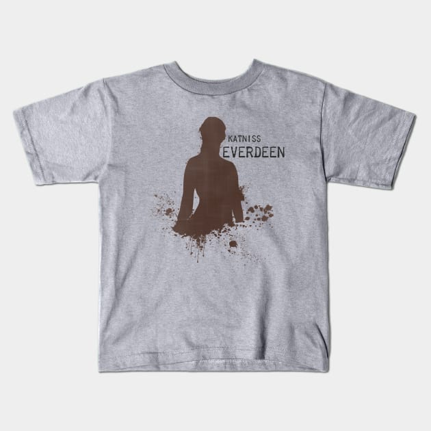 The Hunger Games Katniss Everdeen Minimalist Kids T-Shirt by Izzie | Fandom 101 - For The Geeks